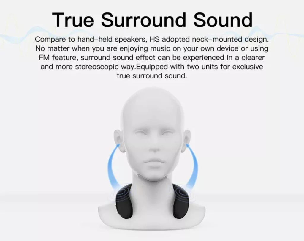 Bluedio Bluetooth reproduktor na krk 2