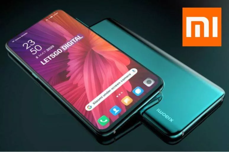 fotoaparát pod displejem Xiaomi patent render fotoaparát pod displejem Xiaomi patent render