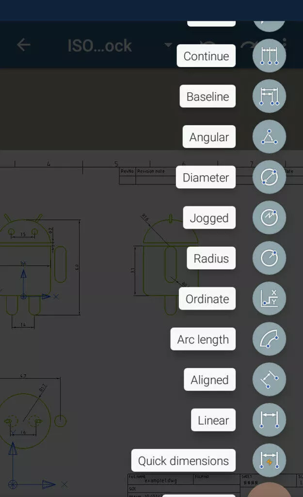 CAD na Androidu GnaCAD
