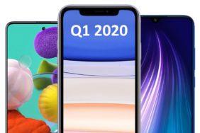 nejprodávanější telefony Q1 2020