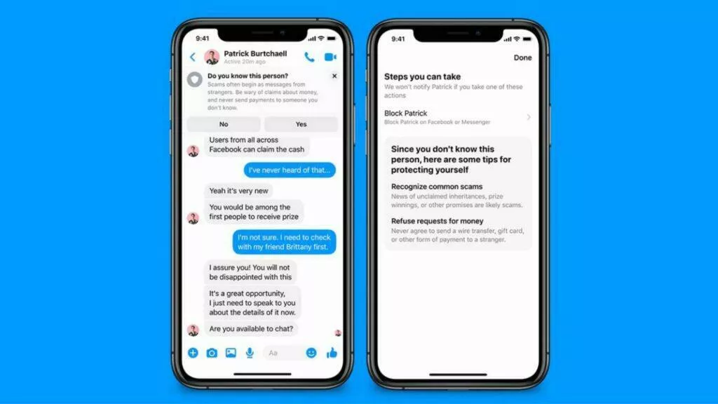 podvodné zprávy Messenger screen 2