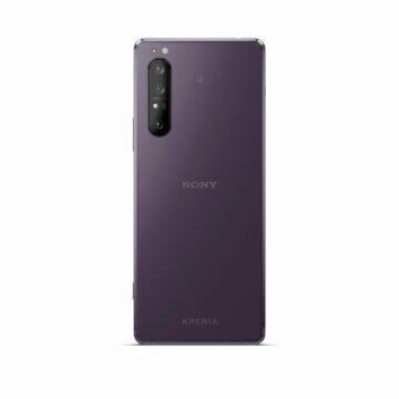 předobjednávky Sony Xperia 1 II fialová záda