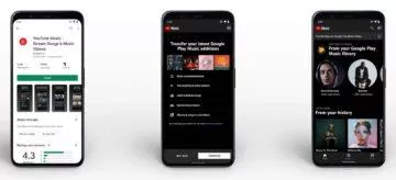 přesun skladeb Hudba Google Play YouTube Music