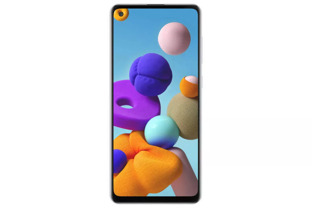 Samsung Galaxy A21s bila celo