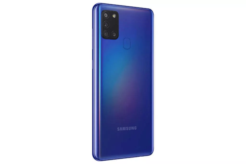 Samsung Galaxy A21s modra sikmy