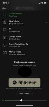 Spotify Group Session společné sestavování playlistů