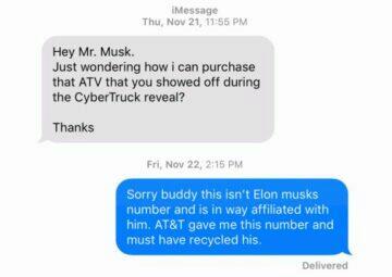 staré číslo Elona Muska je stále v oběhu