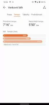 aplikace Huawei Health Zdraví detail sportovniho vykonu 2