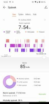 aplikace Huawei Health Zdraví spanek 1