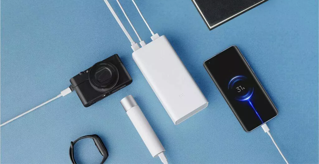 Xiaomi powerbanka Mi 3 možnosti zapojení