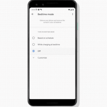 Digitální rovnováha spánek Google tipy vecerka Bedtime mod