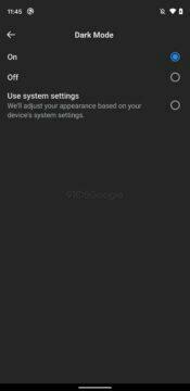 Facebook aplikace tmavý režim design screen 2