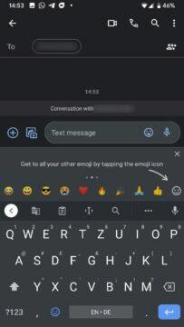Gboard emoji panel screen 2