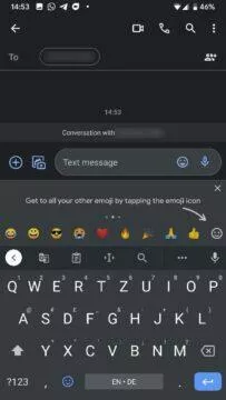 Gboard emoji panel screen 2