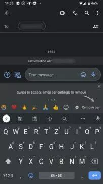 Gboard emoji panel screen 3