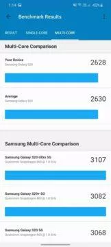 Geekbench 5 více jader