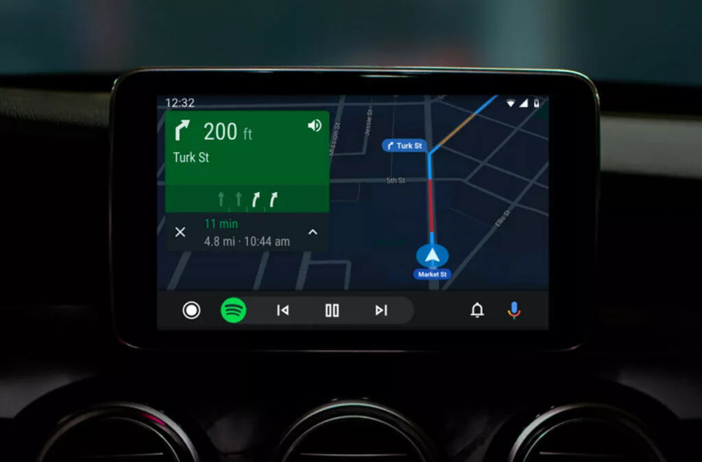 google mapy android auto