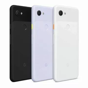 Google Pixel 3a záda barvy