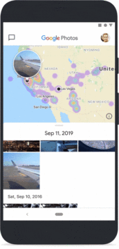 nová aplikace Google Fotky mapa