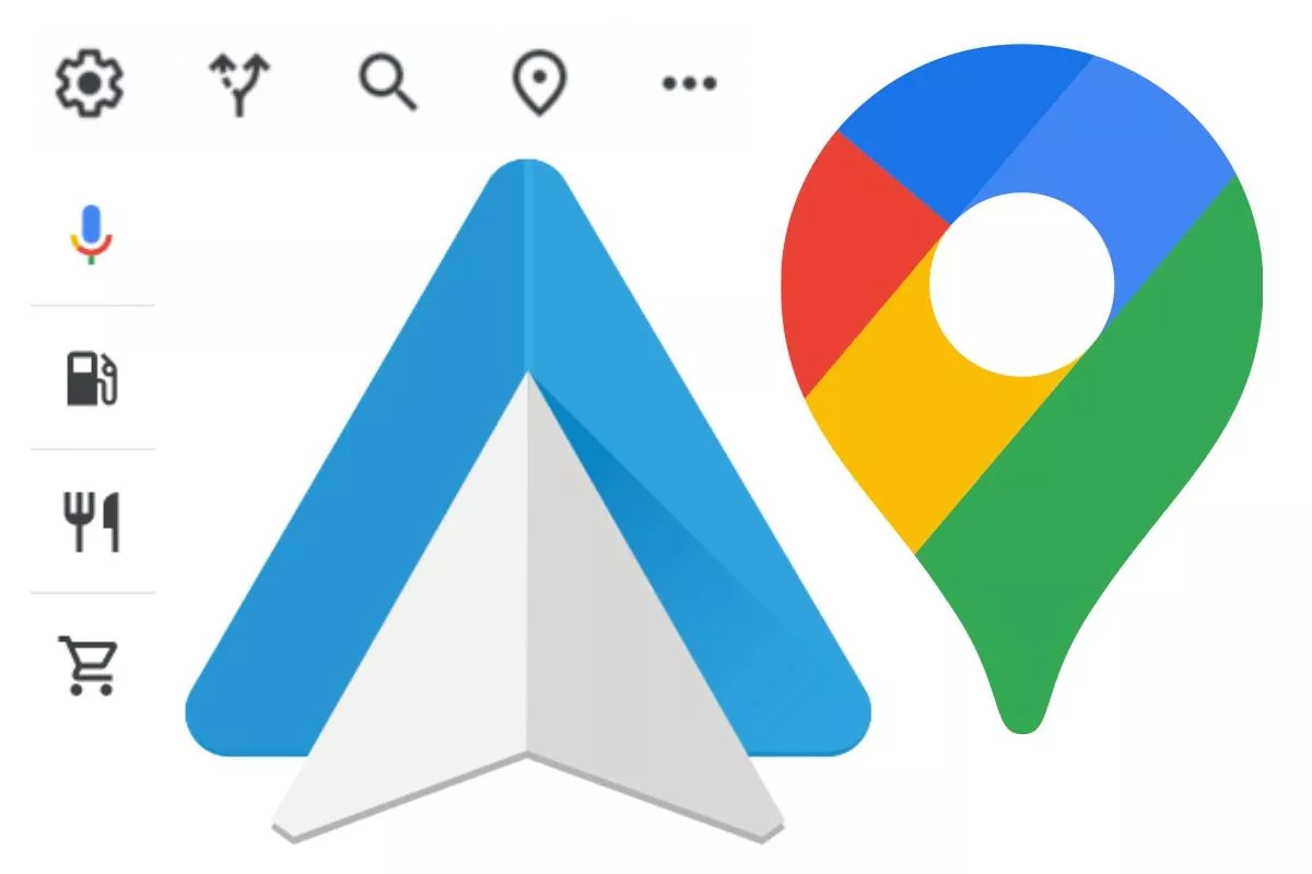 nove ikony android auto google maps navigace