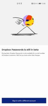 novinka Dropbox Passwords screen 5