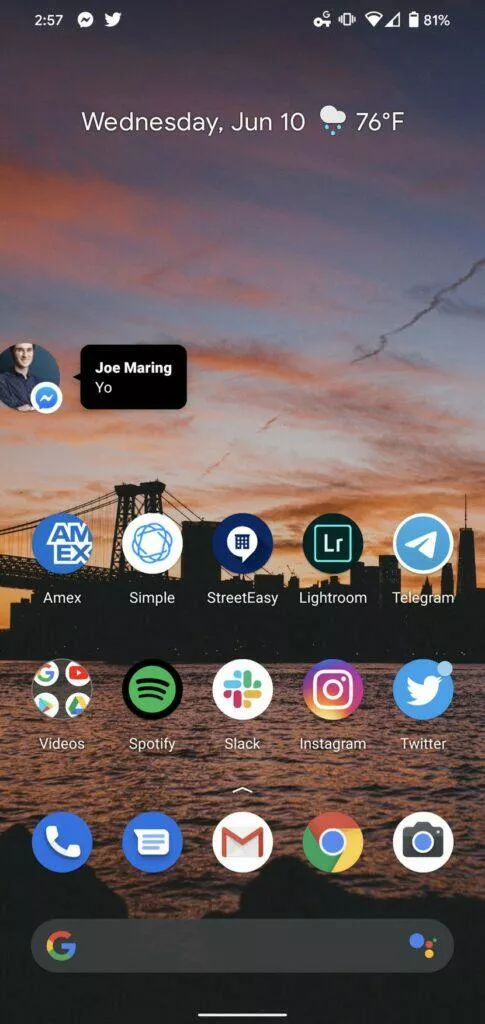novinky android 11 beta bubliny pro chatovací nástroje 1