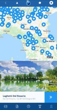 plná verze aplikace Fishsurfing revíry Itálie