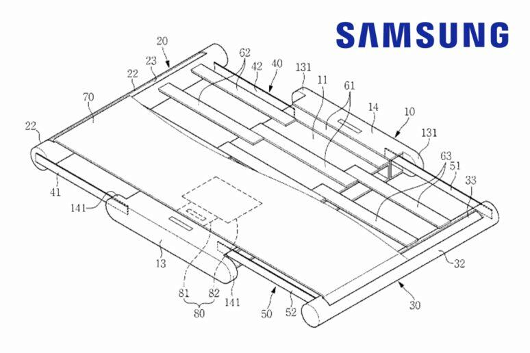 Samsung patentovaný rolovací displej