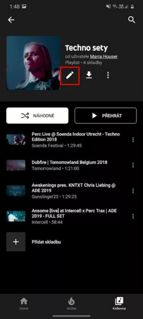 YouTube Music Spolupráce editace