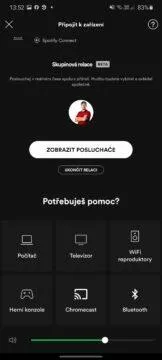 4 Spotify Skupinová relace zobrazit posluchače