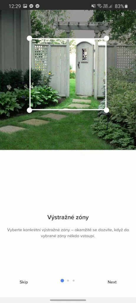 7 aplikace Netatmo Security výstražné zóny