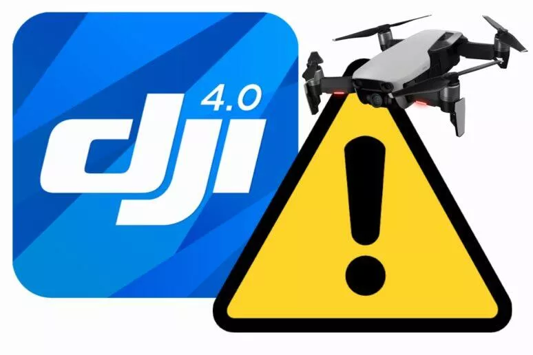 DJI GO 4 bezpečnostní riziko DJI GO 4 bezpečnostní riziko