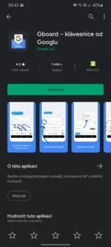 Gboard instalace