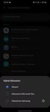 jak vyměnit klávesnici v Android telefonu výběr primární klávesnice