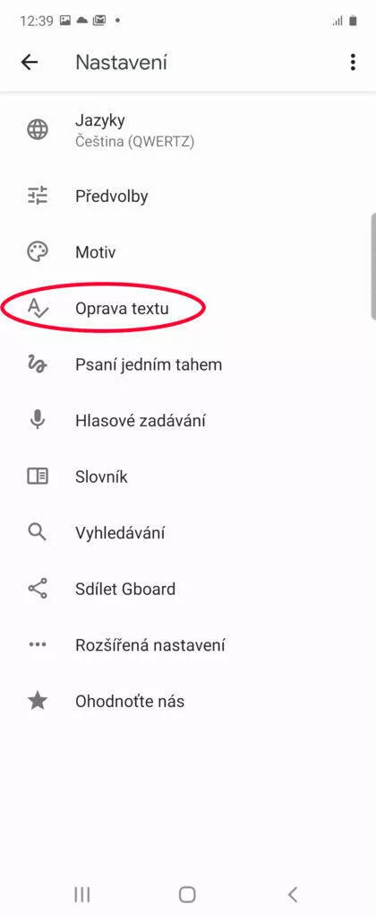 Jak vypnout automatické opravy textu?