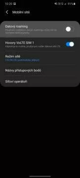jak vypnout datový roaming vypnuto