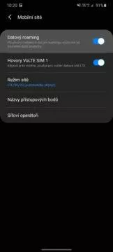 jak vypnout datový roaming zapnuto