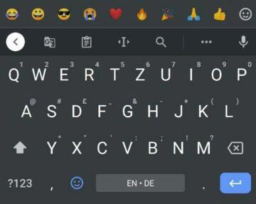 klávesnice gboard emoji