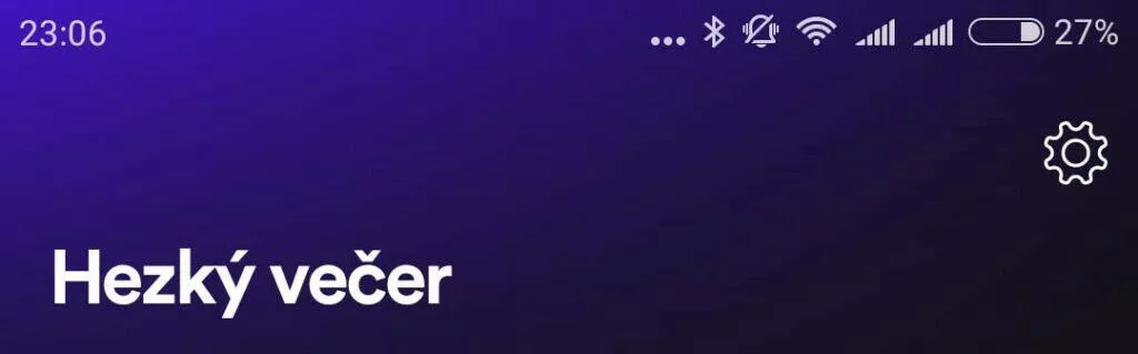 nastavení přehrávání spotify