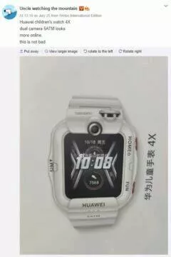 Nové hodinky Huawei Children’s Watch 4X unikla fotografie