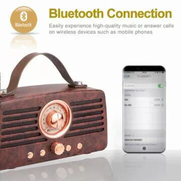 mobilní sluchátkový předzesilovač Retro rádio Retekess TR607 bluetooth