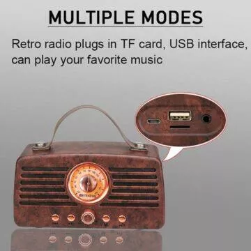 mobilní sluchátkový předzesilovač Retro rádio Retekess TR607 konektory