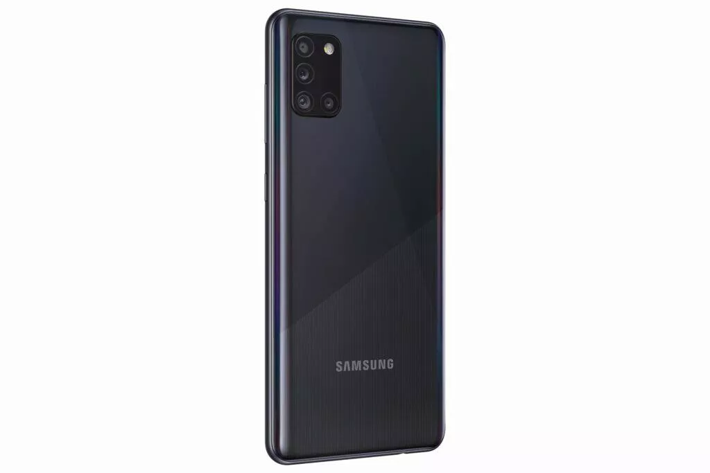 Samsung Galaxy A31 černá levý bok