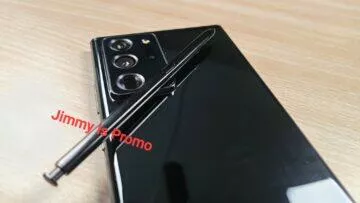 samsung galaxy note 20 na živých fotografiích