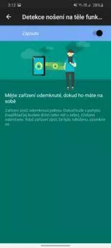 odemykání Android telefonuSmart Lock na těle