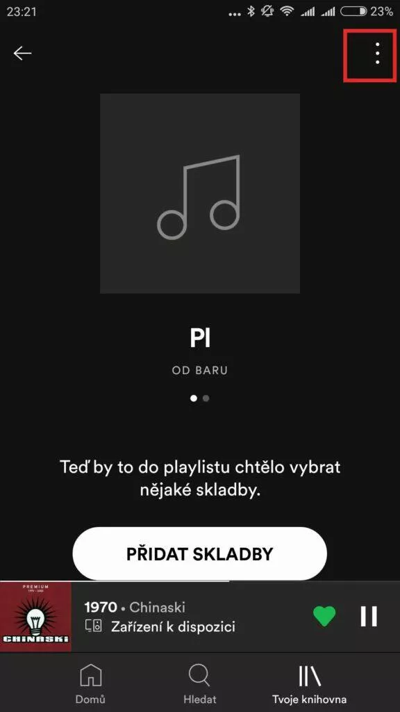 společný playlist