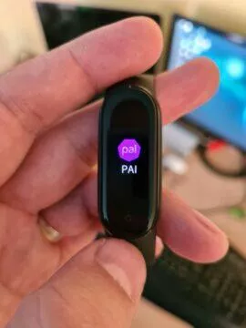 Xiaomi Mi Band 5 menu PAI