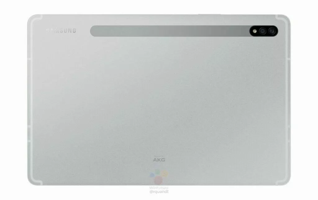 zadni strana samsung galaxy tab s7
