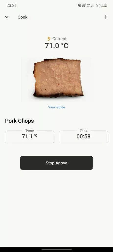 Anova Precision běžící vaření vepřové