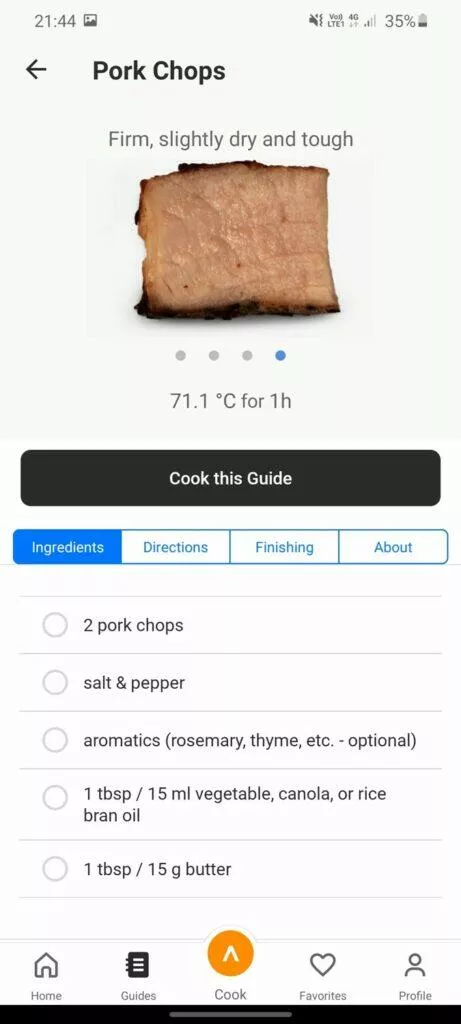 Anova Precision Cooker vepřové ingredience